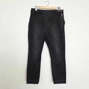 Free People Pant Customized Skull Embroidered Pocket Size 31